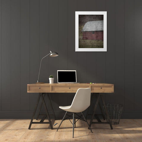 My Farm White Modern Wood Framed Art Print by Phillip, Jamie