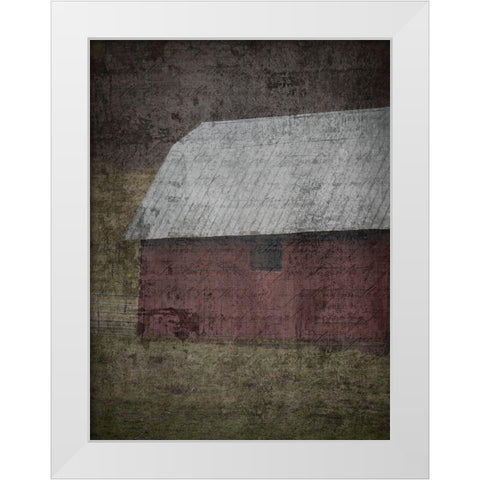 My Farm White Modern Wood Framed Art Print by Phillip, Jamie