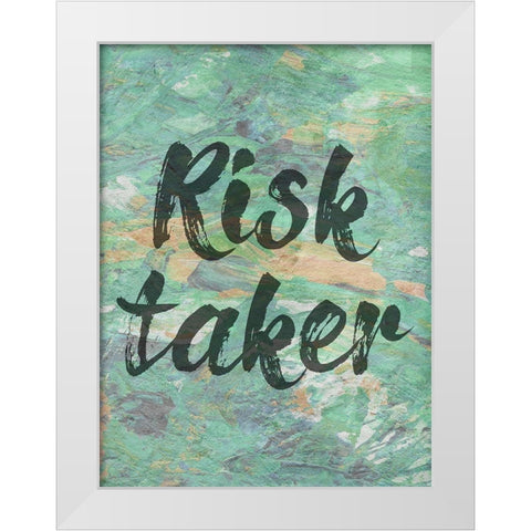 Confident White Modern Wood Framed Art Print by Phillip, Jamie