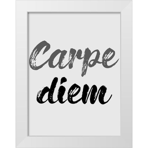 The Day White Modern Wood Framed Art Print by Phillip, Jamie
