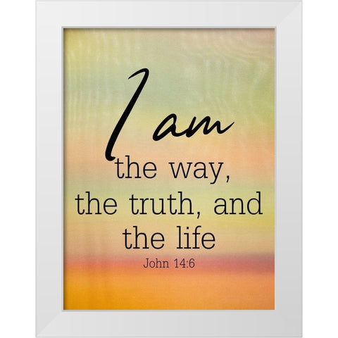 The Life White Modern Wood Framed Art Print by Phillip, Jamie