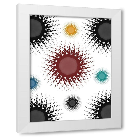 Pattern White Modern Wood Framed Art Print by Phillip, Jamie