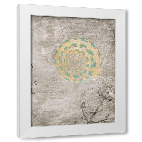 Nautical White Modern Wood Framed Art Print by Phillip, Jamie