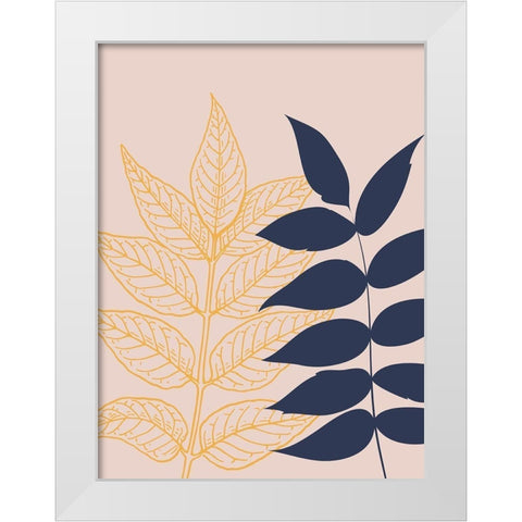 Botany White Modern Wood Framed Art Print by Phillip, Jamie