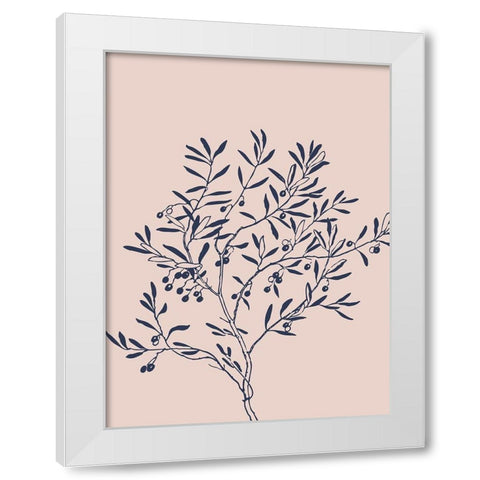 Botany 2 White Modern Wood Framed Art Print by Phillip, Jamie