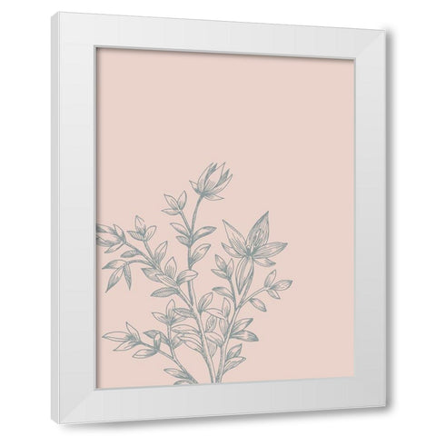 Botany 3 White Modern Wood Framed Art Print by Phillip, Jamie