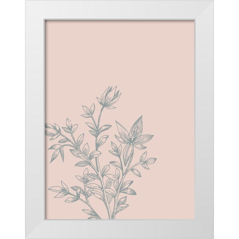 Botany 3 White Modern Wood Framed Art Print by Phillip, Jamie