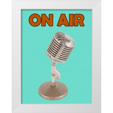 On Air White Modern Wood Framed Art Print by Phillip, Jamie