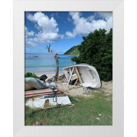 BVI 1  White Modern Wood Framed Art Print by Phillip, Jamie
