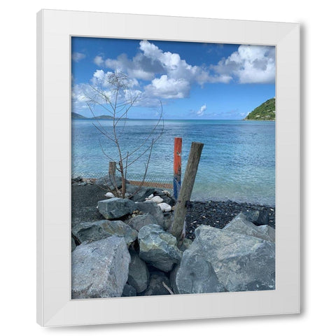 BVI 3 White Modern Wood Framed Art Print by Phillip, Jamie