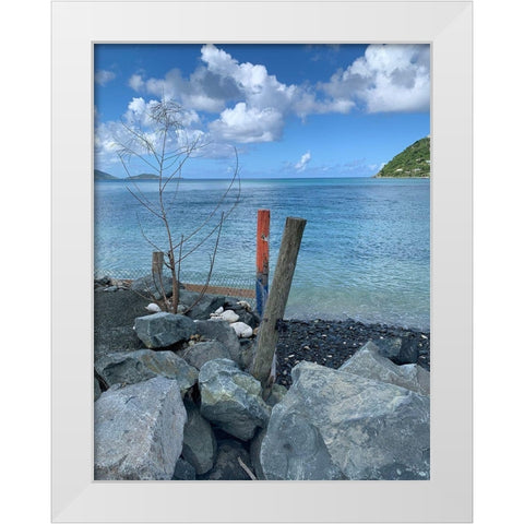 BVI 3 White Modern Wood Framed Art Print by Phillip, Jamie
