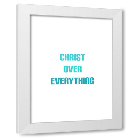 Christ White Modern Wood Framed Art Print by Phillip, Jamie