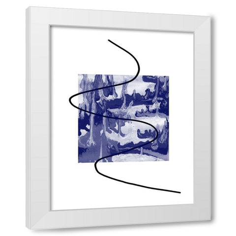 Radio Waves 1 White Modern Wood Framed Art Print by Phillip, Jamie