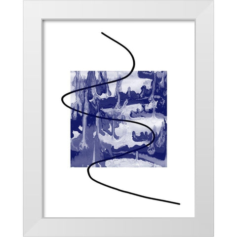 Radio Waves 1 White Modern Wood Framed Art Print by Phillip, Jamie