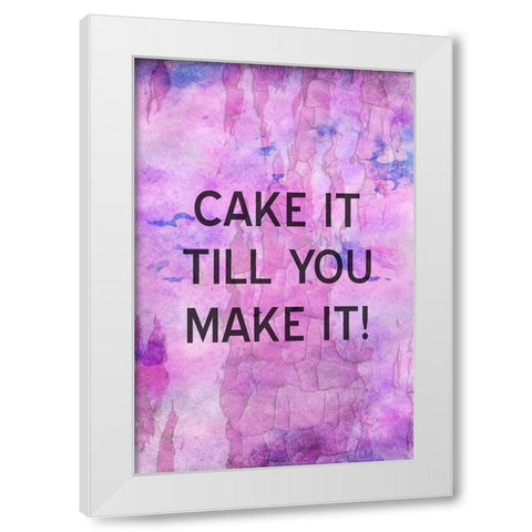 Cake It White Modern Wood Framed Art Print by Phillip, Jamie