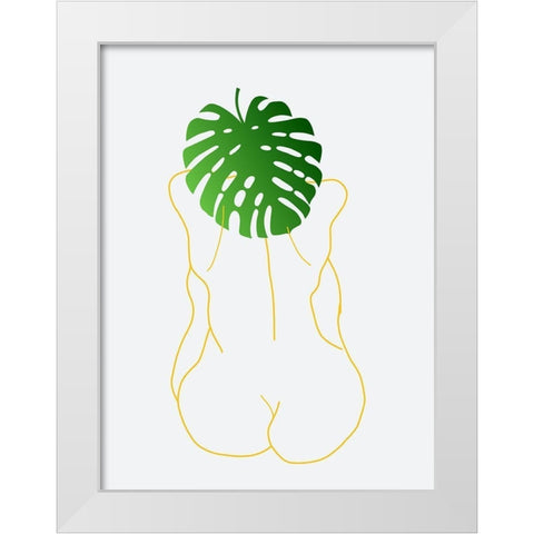 Bath Time White Modern Wood Framed Art Print by Phillip, Jamie