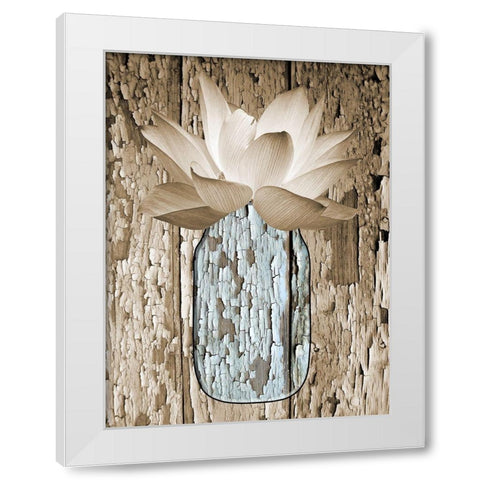 Potted Plant 2 White Modern Wood Framed Art Print by Phillip, Jamie
