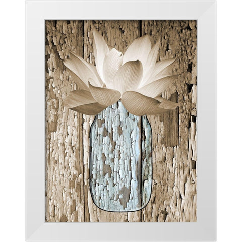 Potted Plant 2 White Modern Wood Framed Art Print by Phillip, Jamie