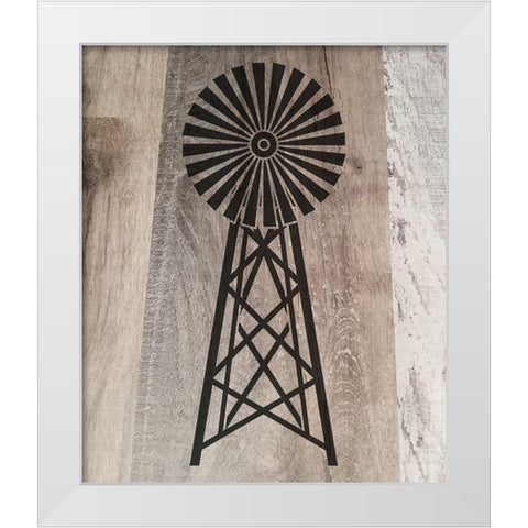 Farmimg 2 White Modern Wood Framed Art Print by Phillip, Jamie