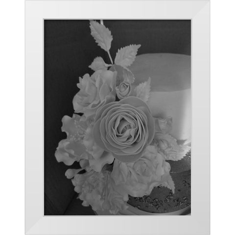 Flower White Modern Wood Framed Art Print by Phillip, Jamie