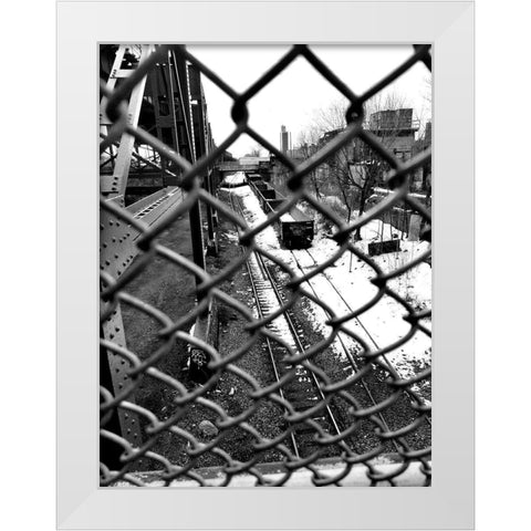 Rail Way White Modern Wood Framed Art Print by Phillip, Jamie