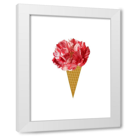 Rose Ice cream White Modern Wood Framed Art Print by Phillip, Jamie