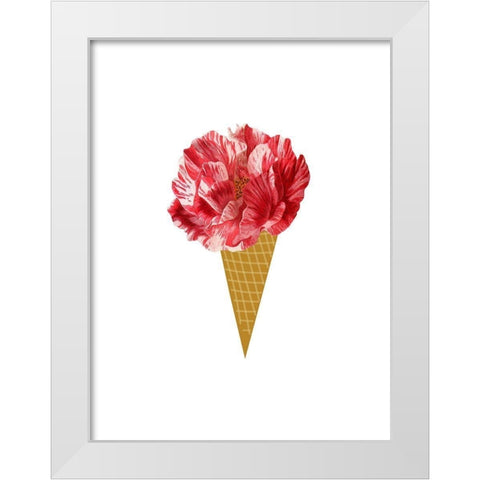 Rose Ice cream White Modern Wood Framed Art Print by Phillip, Jamie