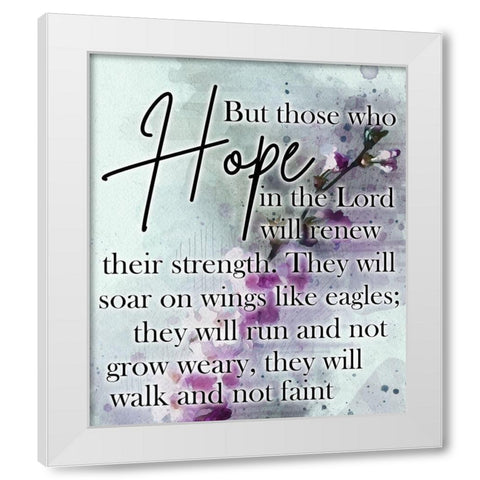 Biblical Hope White Modern Wood Framed Art Print by Phillip, Jamie