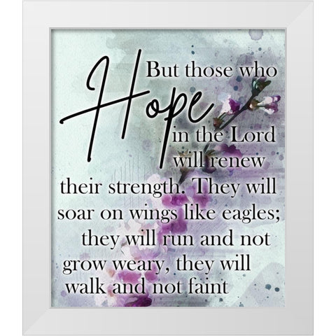 Biblical Hope White Modern Wood Framed Art Print by Phillip, Jamie