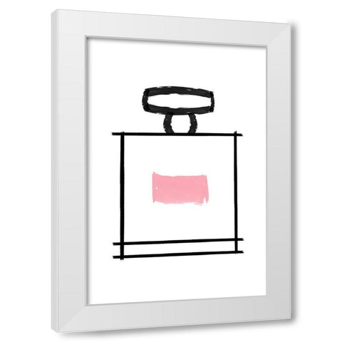 Perfume 3 White Modern Wood Framed Art Print by Phillip, Jamie