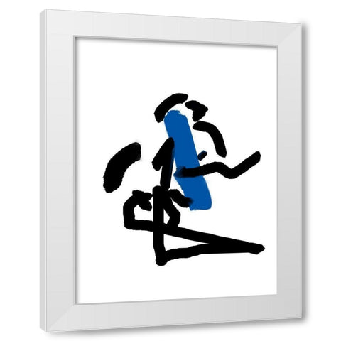 Paint Lap White Modern Wood Framed Art Print by Phillip, Jamie