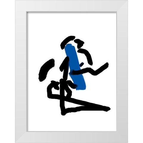 Paint Lap White Modern Wood Framed Art Print by Phillip, Jamie