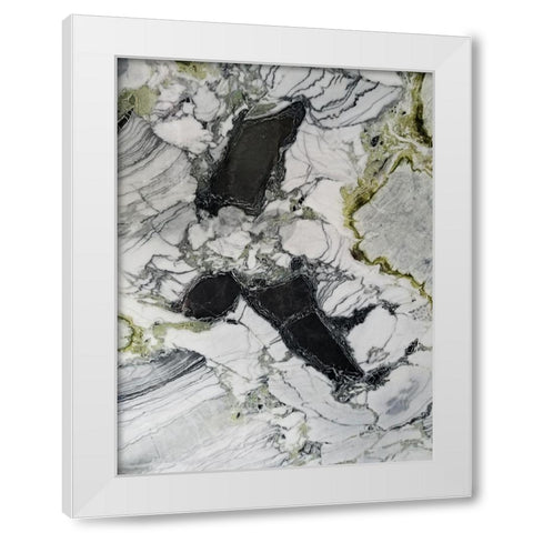 Marbled Abstract 1 White Modern Wood Framed Art Print by Phillip, Jamie