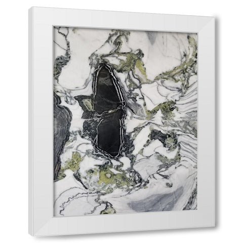 Marbled Abstract 2 White Modern Wood Framed Art Print by Phillip, Jamie
