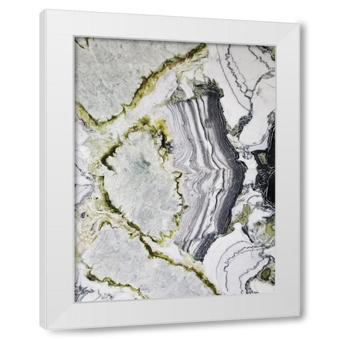 Marbled Abstract 3 White Modern Wood Framed Art Print by Phillip, Jamie