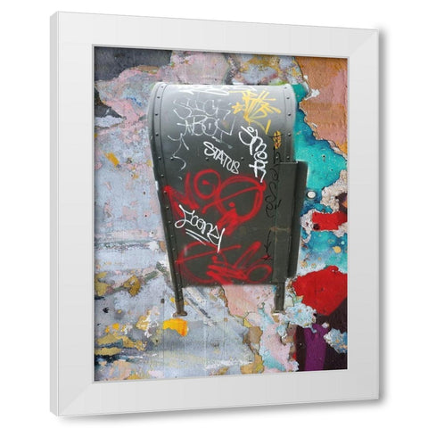 Graffiti 2 White Modern Wood Framed Art Print by Phillip, Jamie