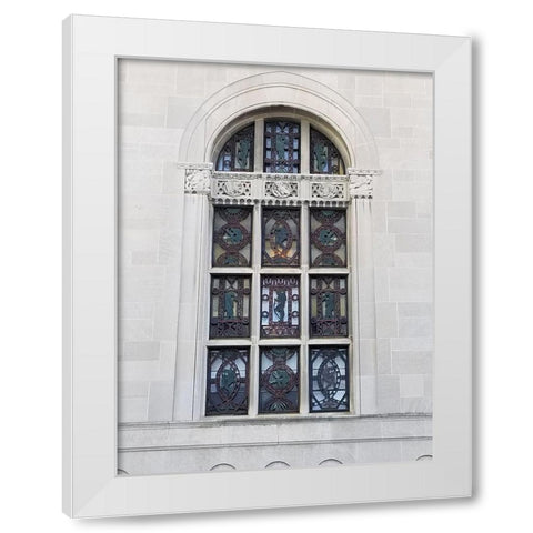 Hansentech 1 White Modern Wood Framed Art Print by Phillip, Jamie