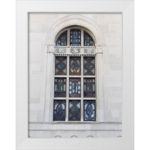 Hansentech 1 White Modern Wood Framed Art Print by Phillip, Jamie