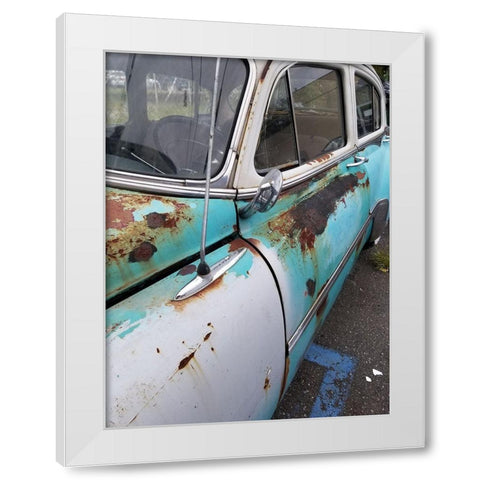 Race Track White Modern Wood Framed Art Print by Phillip, Jamie