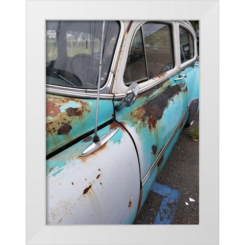 Race Track White Modern Wood Framed Art Print by Phillip, Jamie