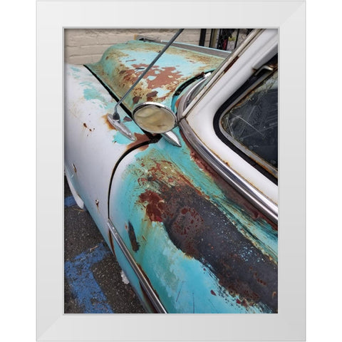 Race Track 2 White Modern Wood Framed Art Print by Phillip, Jamie