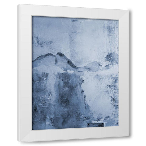 Blue Mountain White Modern Wood Framed Art Print by Phillip, Jamie