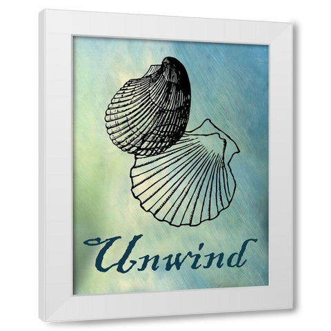 Bath Shells 4 White Modern Wood Framed Art Print by Phillip, Jamie