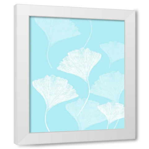 Ginkgo White Modern Wood Framed Art Print by Phillip, Jamie
