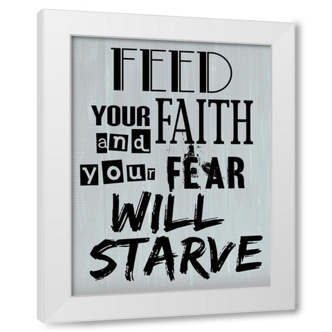 Faith White Modern Wood Framed Art Print by Phillip, Jamie