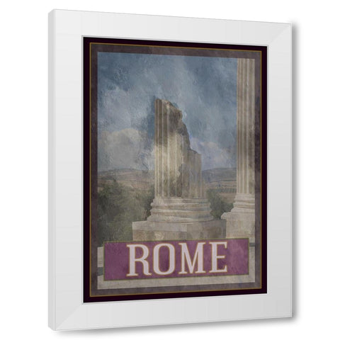 Rome City White Modern Wood Framed Art Print by Phillip, Jamie
