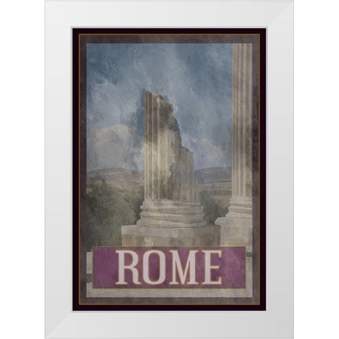 Rome City White Modern Wood Framed Art Print by Phillip, Jamie