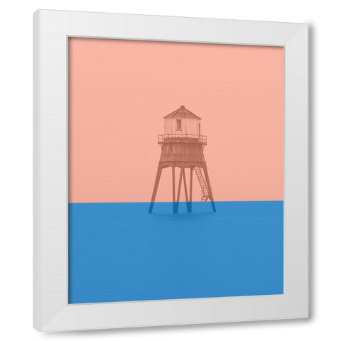 Strange Tide White Modern Wood Framed Art Print by Phillip, Jamie