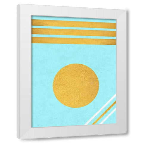 Abstract Geo White Modern Wood Framed Art Print by Phillip, Jamie