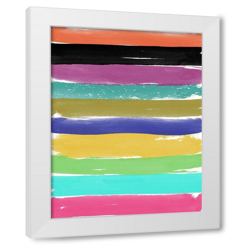 Abstract Wall White Modern Wood Framed Art Print by Phillip, Jamie